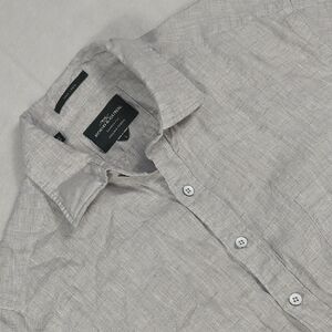 Rodd And Gunn Italian‎ Linen Short Sleeve Button-up Mens Shirt Size Large